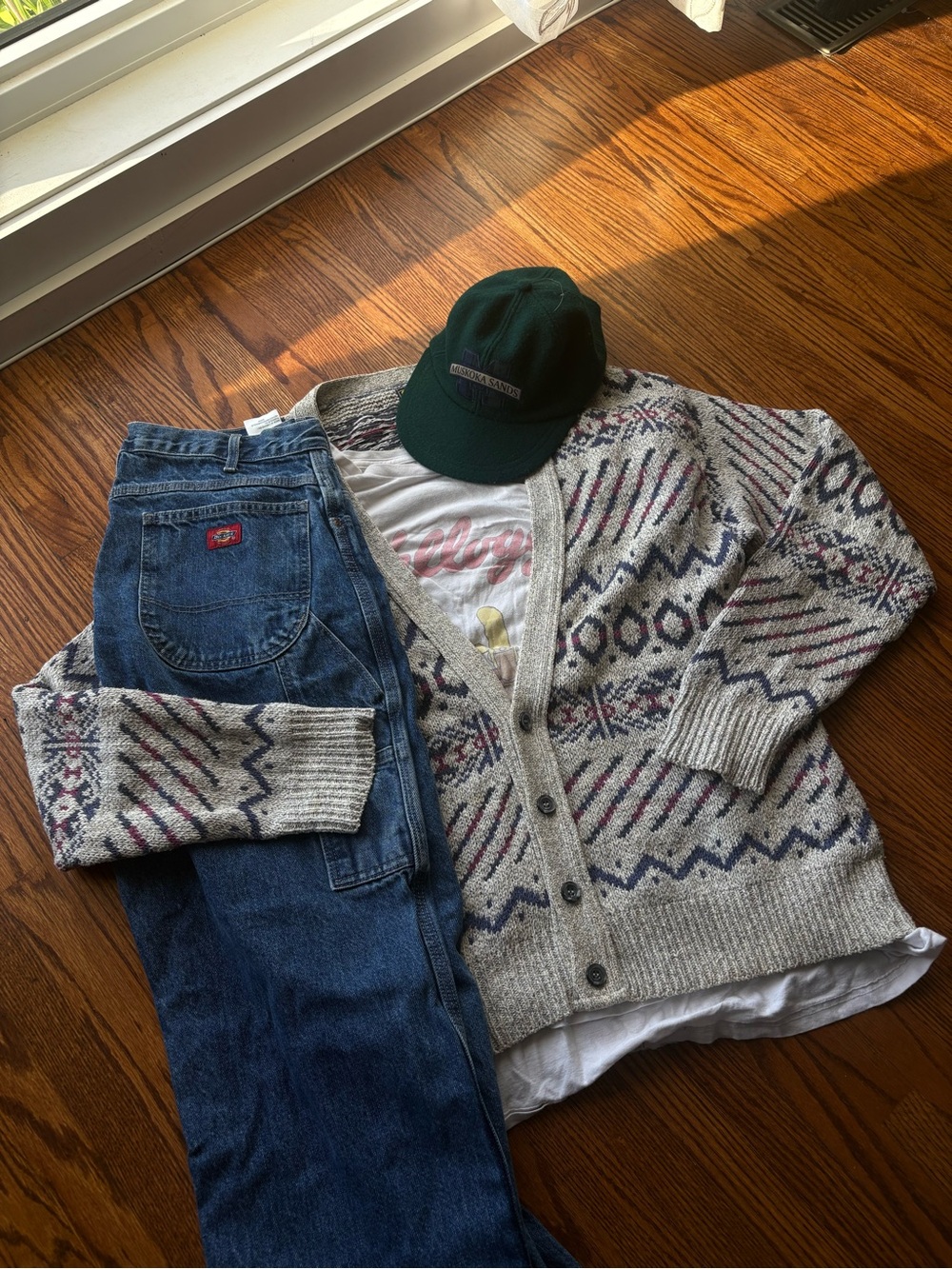 OshKosh B'gosh Neutral Geometric Button-Front Cardigan